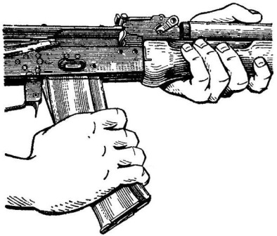 Рис. 13. Присоединение магазина