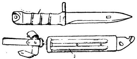Рис. 24 — Штык нож, извлеченный из ножны