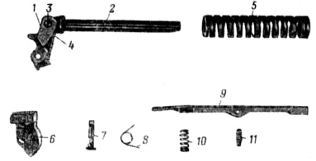 Рис. 15. Ударно-спусковой механизм: