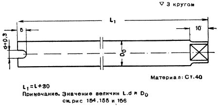 Рис. 166. Оправка для навивки пружин вручную