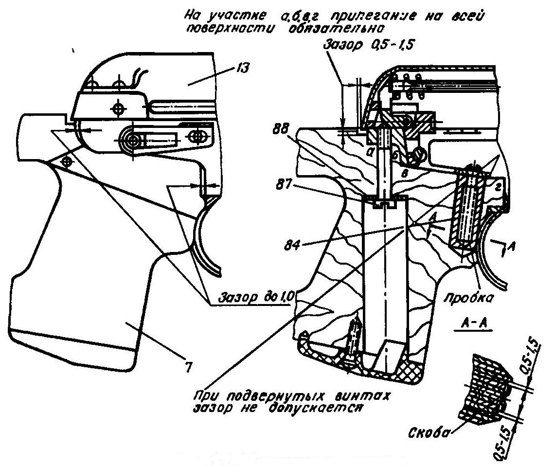 Рис. 17. Подгонка приклада: